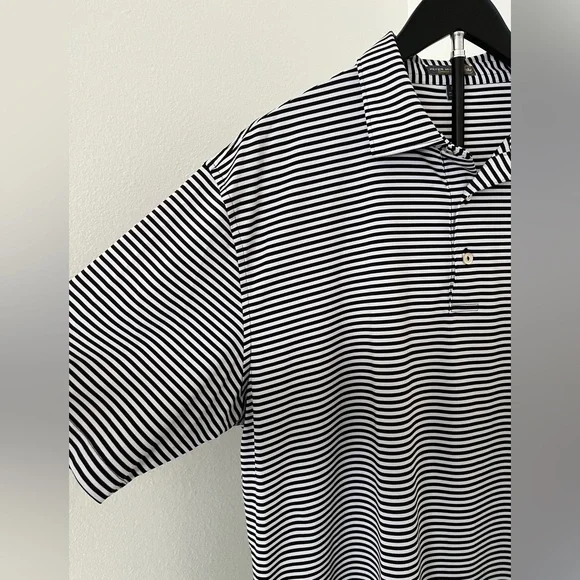 ⛳🏌️‍♂️ Peter Millar Summer Comfort Striped Golf Polo | Men’s XL - Picture 4 of 11